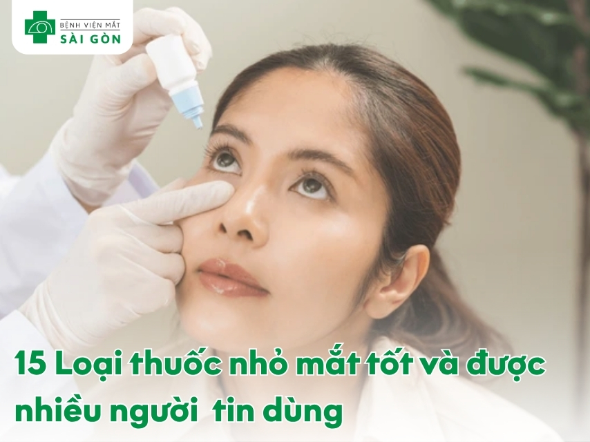 Thuốc nhỏ mắt giúp tránh khô mắt, dưỡng ẩm