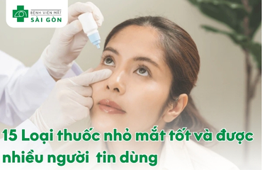 Thuốc nhỏ mắt giúp tránh khô mắt, dưỡng ẩm