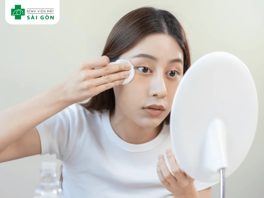 Vệ sinh sạch lens đeo mắt giúp ngăn ngừa vi khuẩn