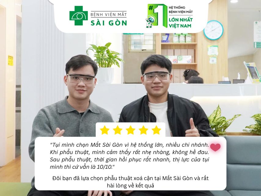 Khách hàng đánh giá về phẫu thuật SMARTSURFACE về Mắt Sài Gòn