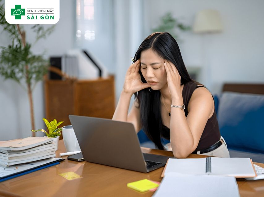 Stress, căng thẳng co giật mí mắt