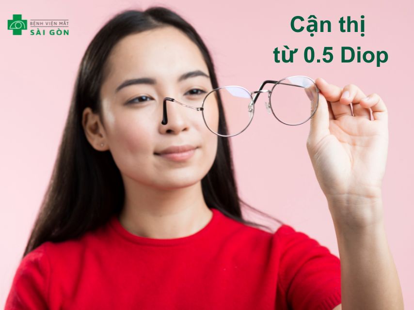 Độ cận thị từ 0,5 Diop có thể thực hiện phẫu thuật khúc xạ