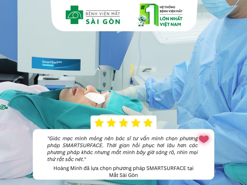 Cảm nhận của khách hàng về SMARTSURFACE tại Mắt Sài Gòn
