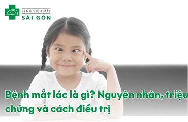 Lác mắt (lé mắt) với mắt lệch vào trong
