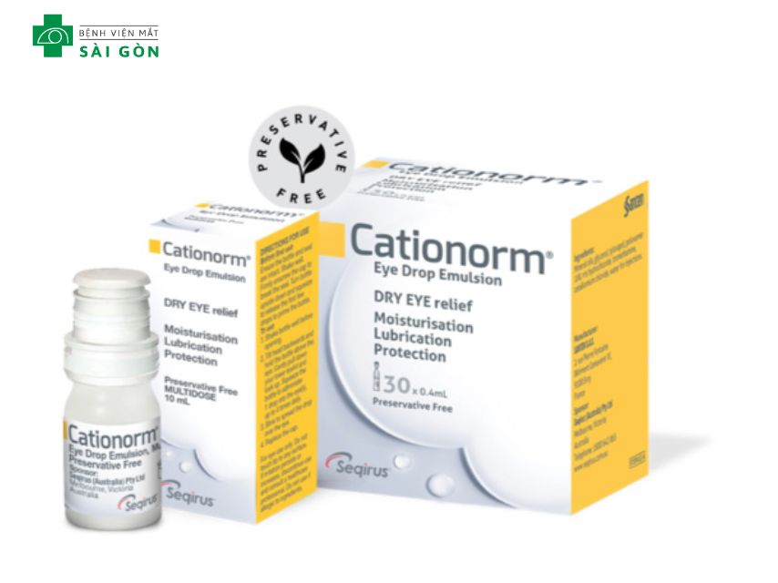 Nước mắt nhân tạo Cationorm