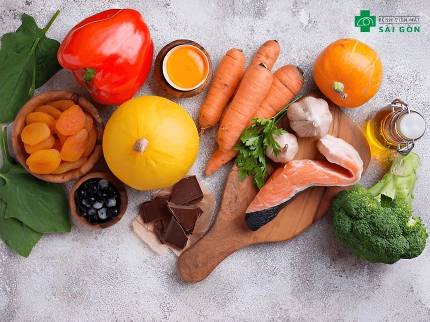 Thực phẩm giàu Vitamin tốt cho mắt.